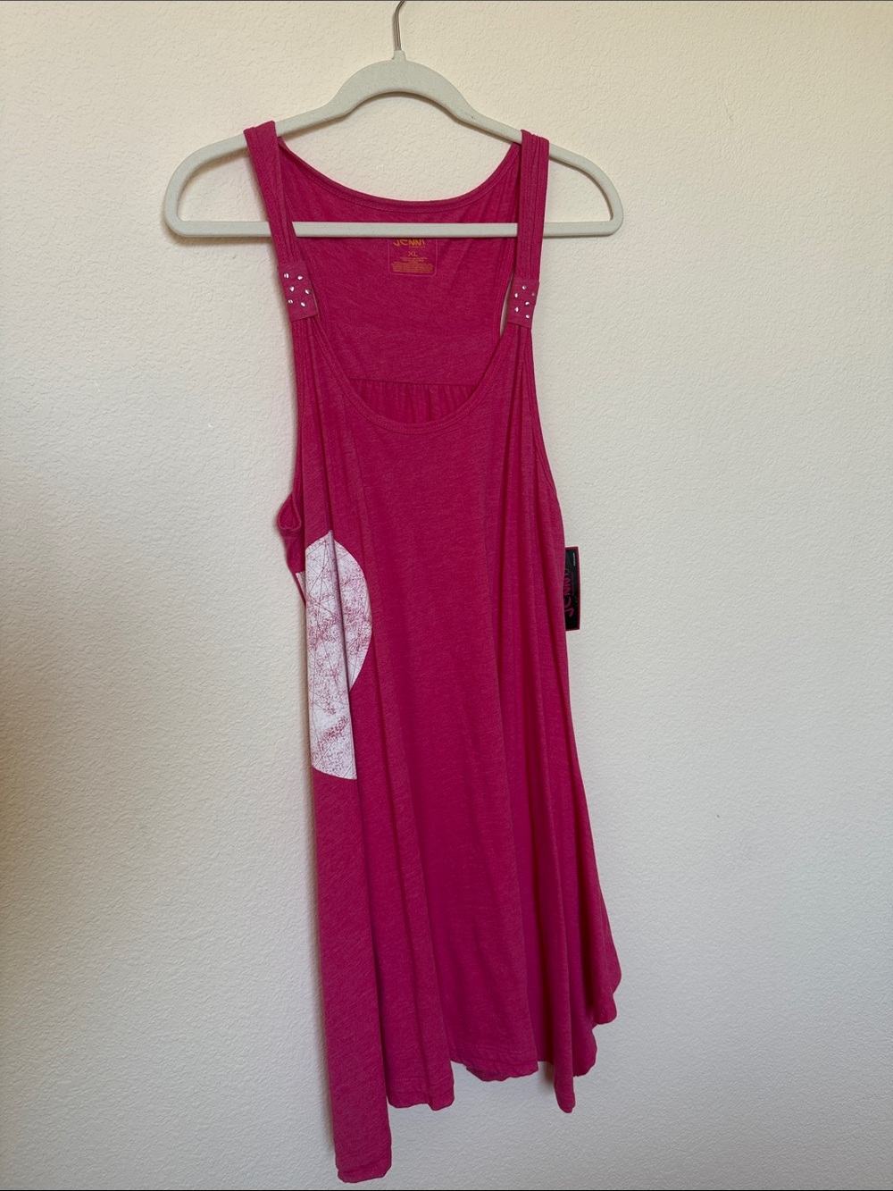 Jenni Magenta Sleeveless Swing Tank